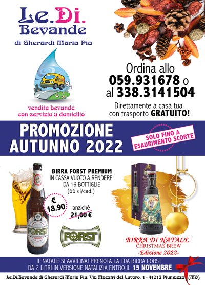 PROMOZIONE AUTUNNO 2022