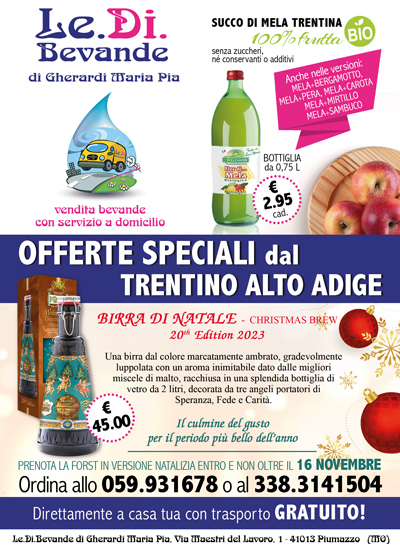 OFFERTE SPECIALI DAL TRENTINO ALTO ADIGE